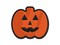 Jack O'Lantern Happy Halloween Pumpkin Multi-Color Embroidered Iron-On or Hook & Loop Patch Applique
